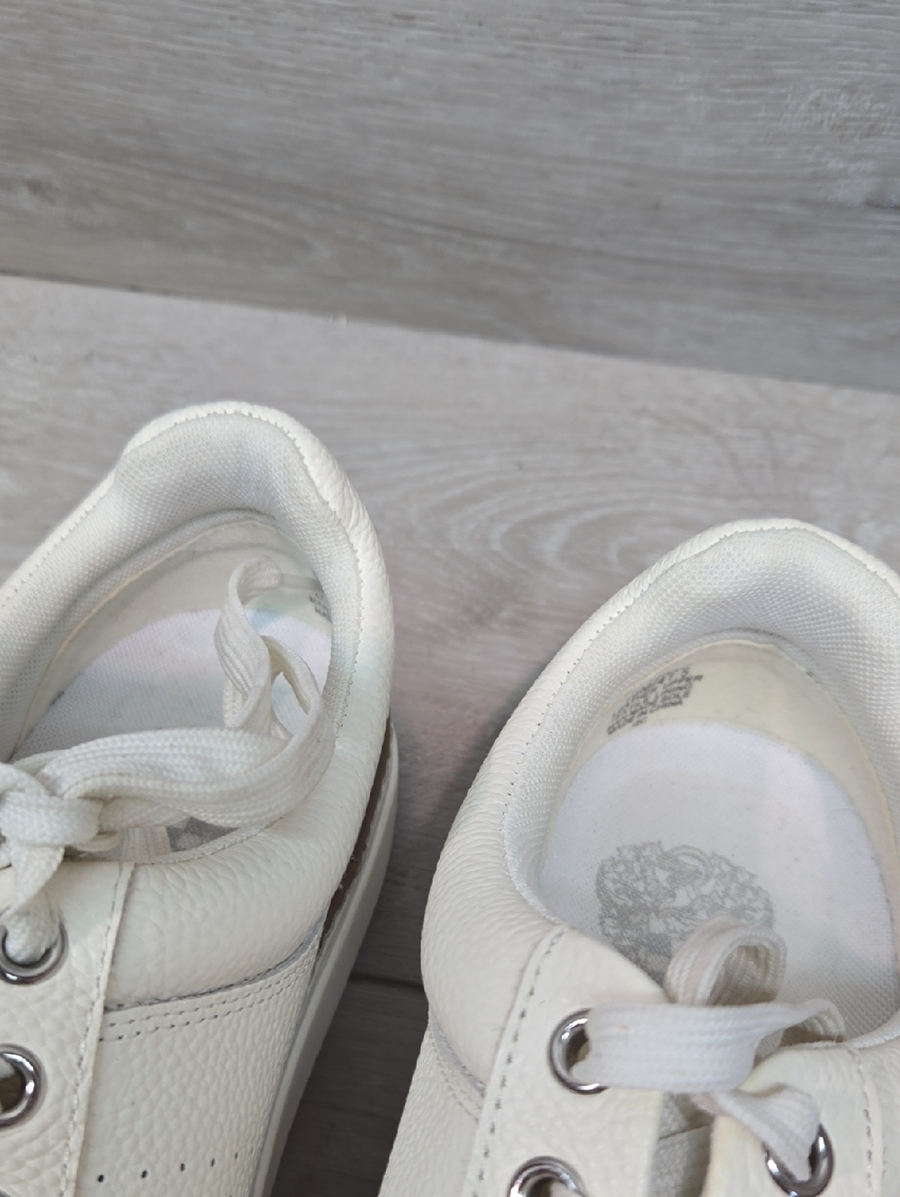 Vince Camuto Women Rezelli White Platform Leather Sneakers Shoes Sz 10M - Picture 6 of 12